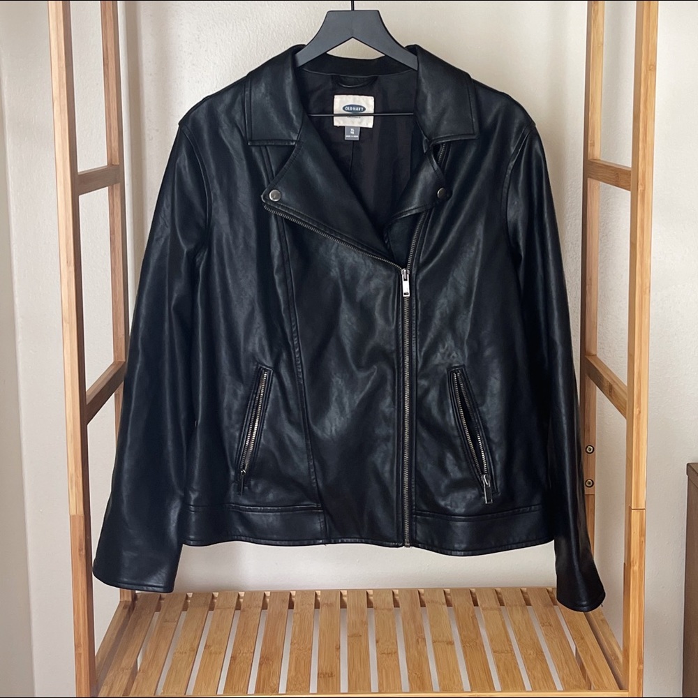 Old navy faux leather jacket